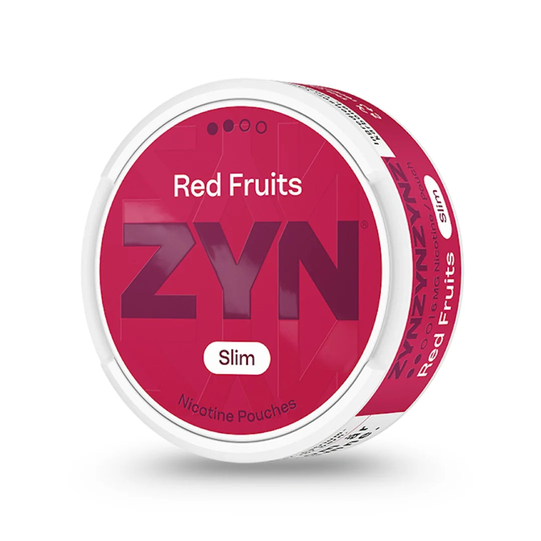 ZYN Slim Red Fruits 06MG Nicotine Pouches (EU) – 21 Count Can