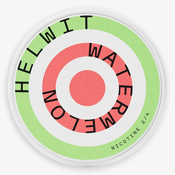 Helwit Watermelon nicotine pouches – Swedish slim all-white EU edition
