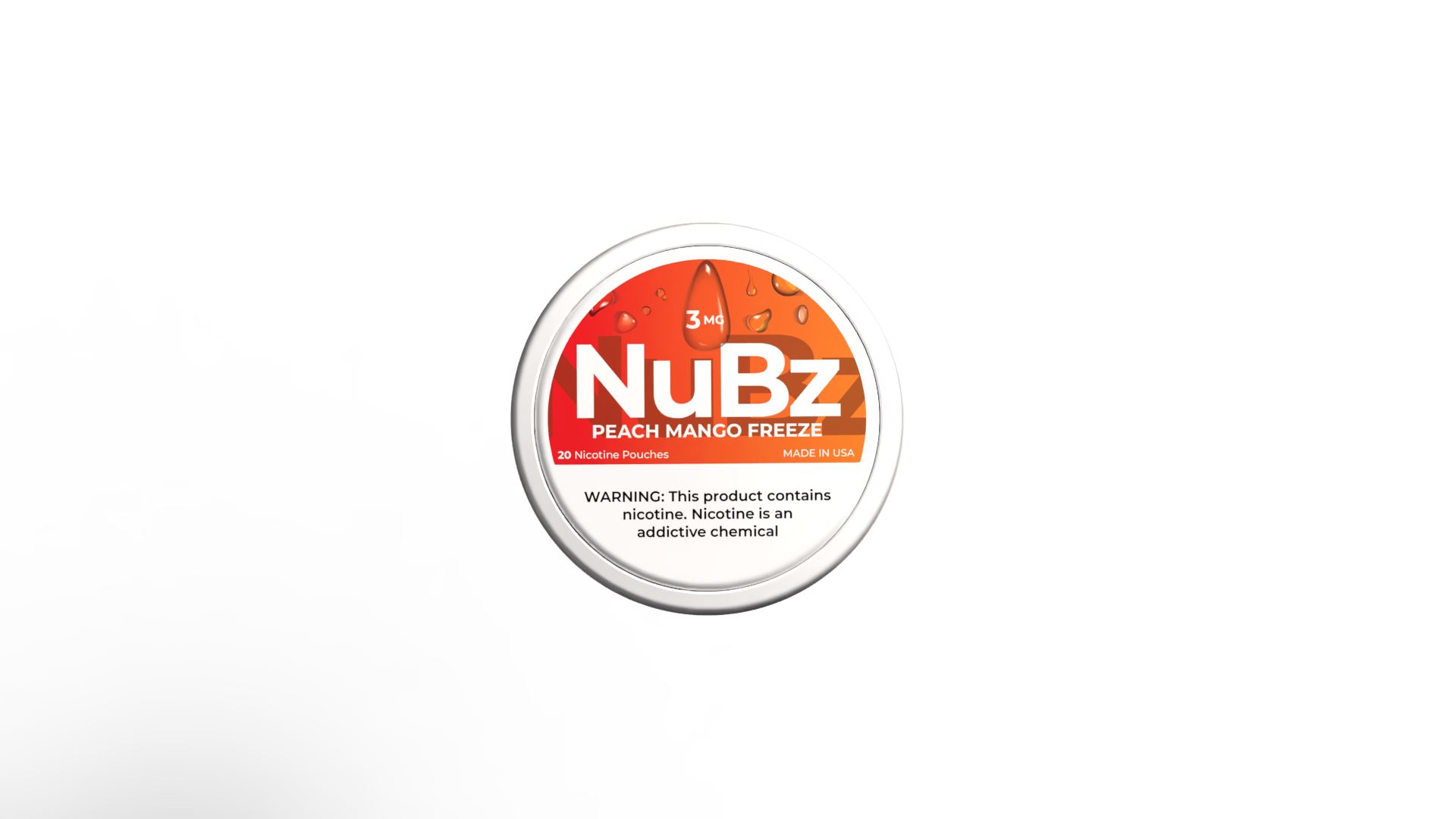 NuBz Peach Mango Freeze 3mg Nicotine Pouches
