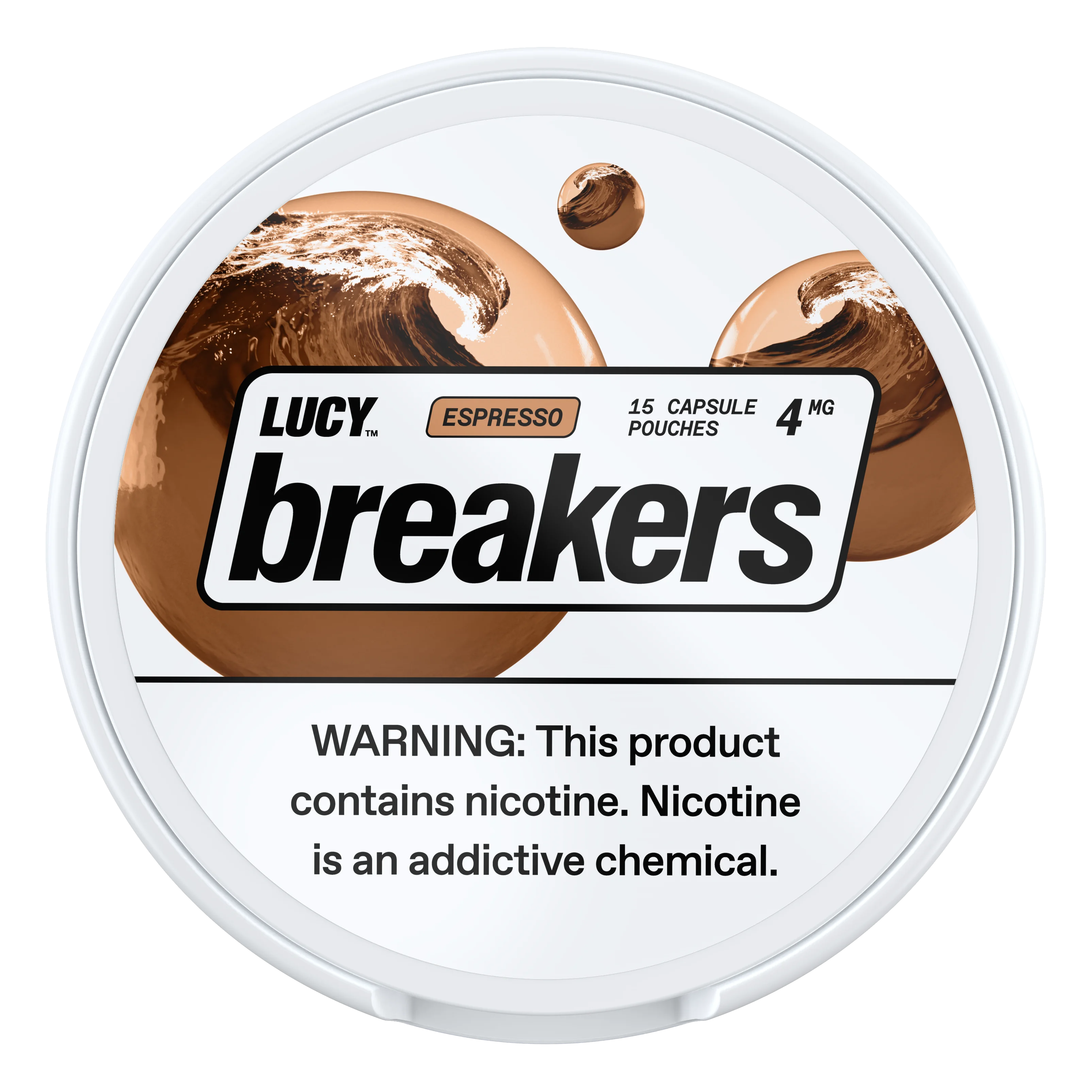 Lucy Breakers Espresso 4MG – Nicotine Pouches – 15 Slim Pouches