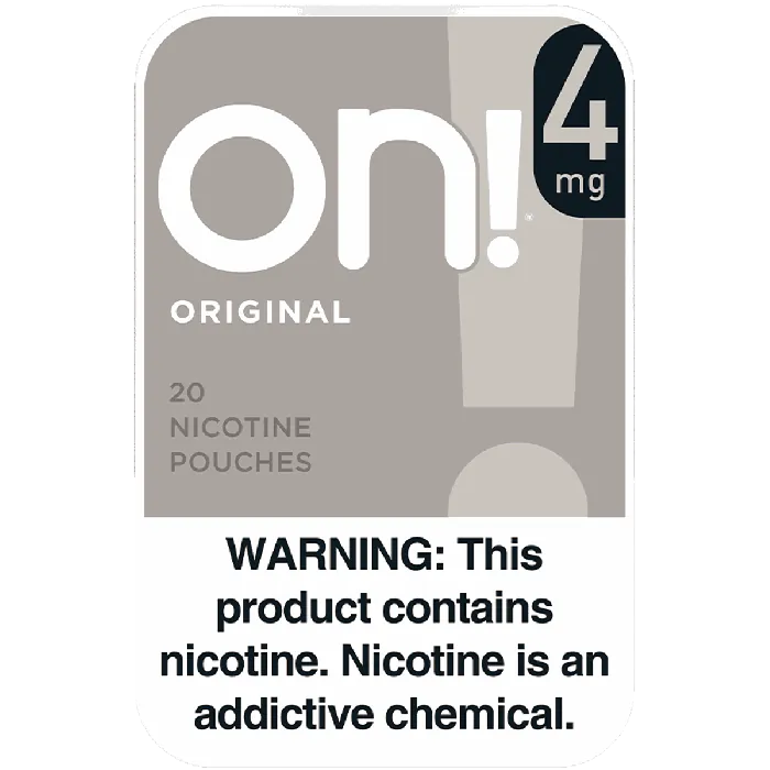 on! Original 4MG - Nicotine Pouches front of can