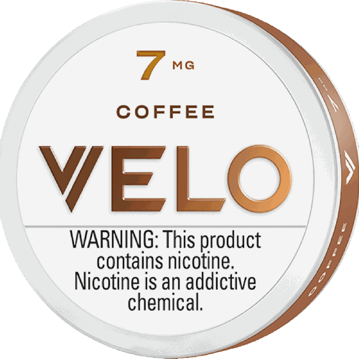 VELO Coffee 07MG Nicotine Pouches – 20 Count Can