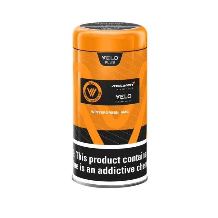 VELO x McLaren Limited Edition Wintergreen 6MG – 100 Pouches Tin