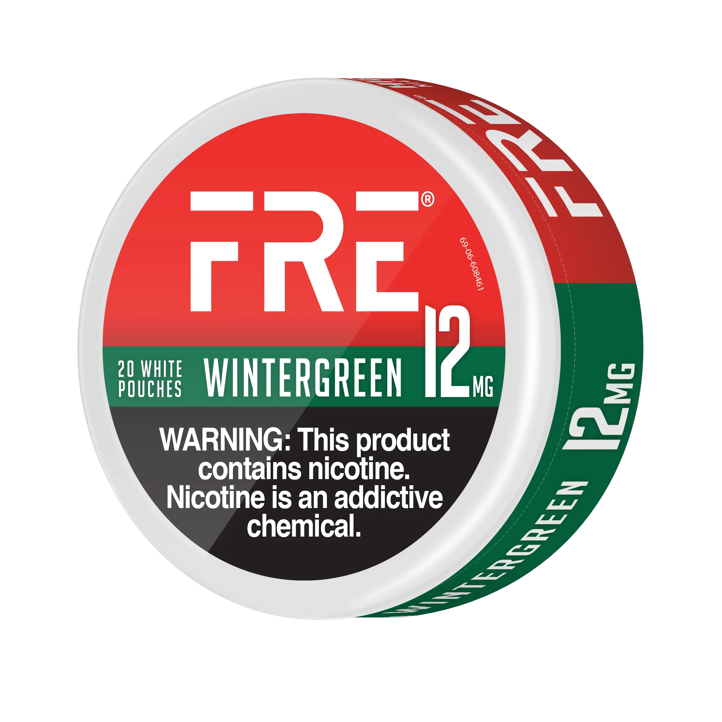 FRE Wintergreen 12MG Nicotine Pouches – Tobacco-Free Mint Nicotine