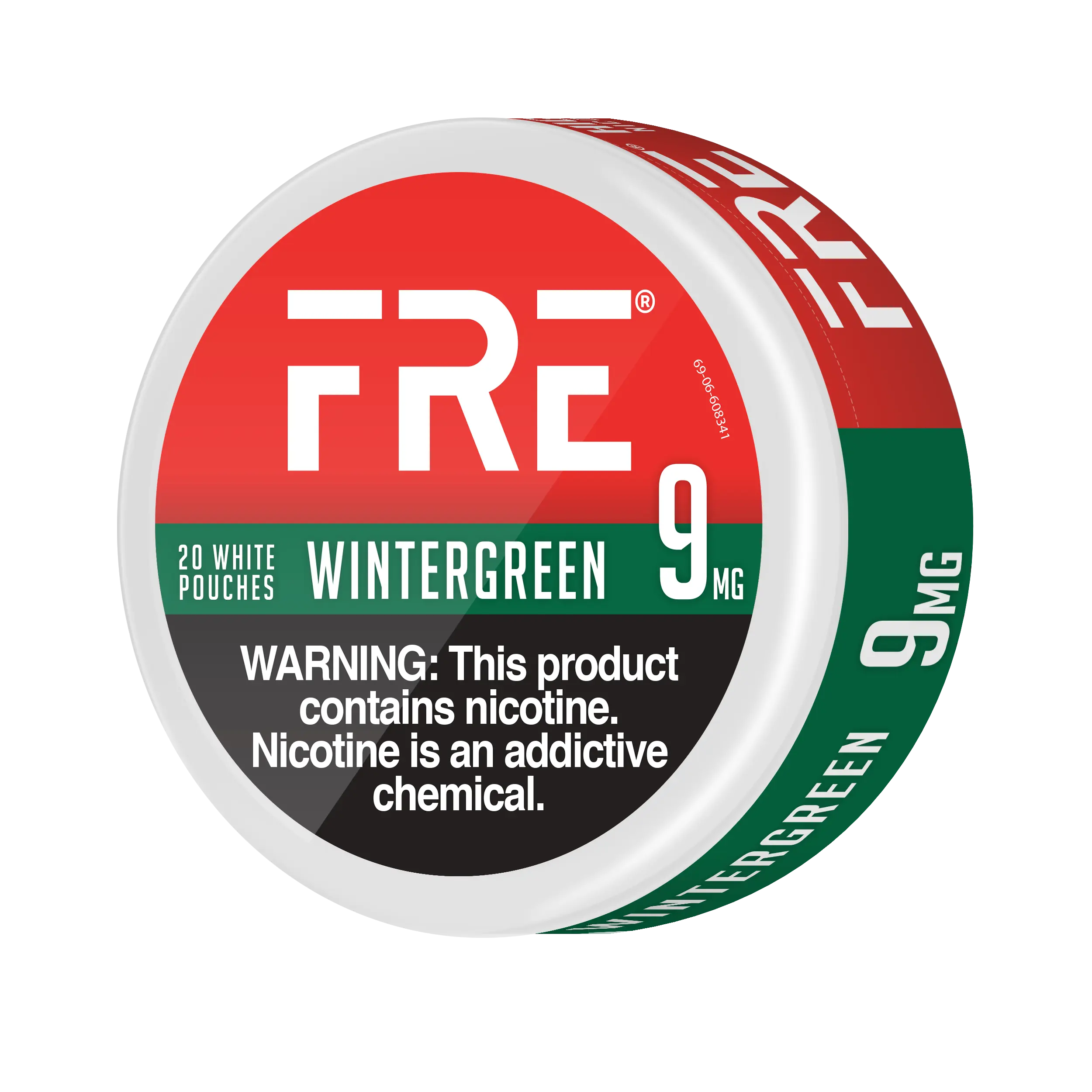 FRE Wintergreen 9MG Nicotine Pouches – Mint, Medium Strength, Tobacco-Free