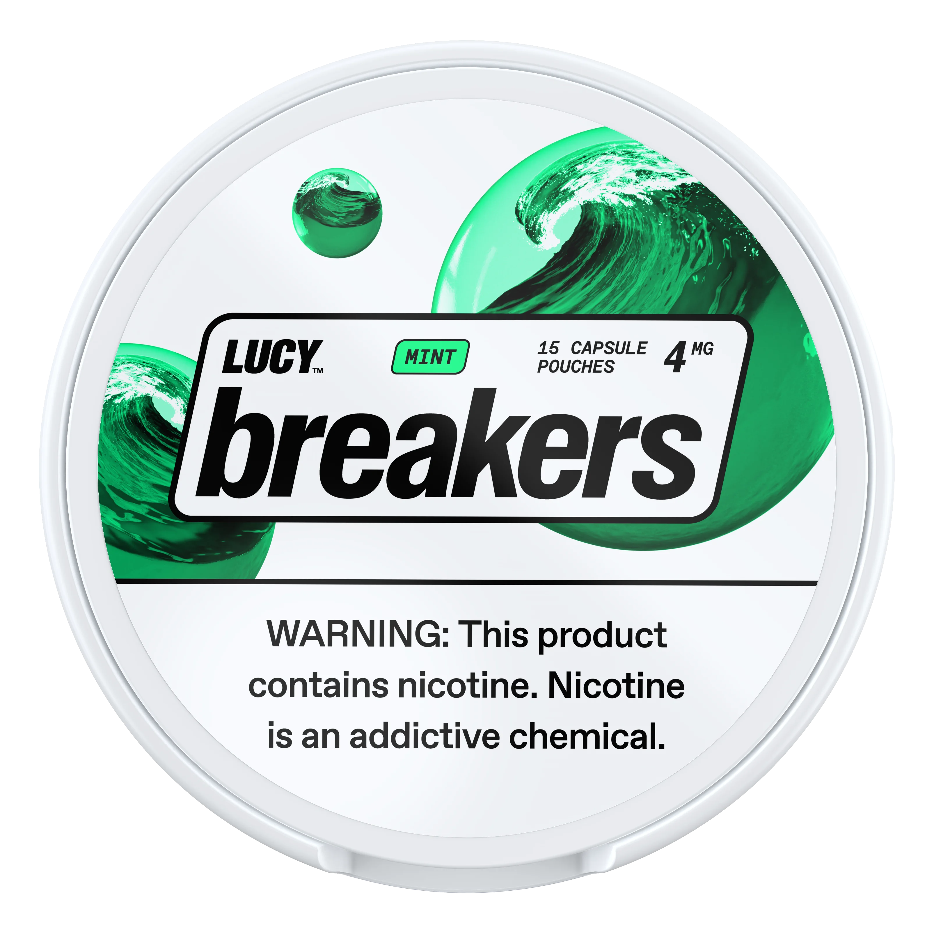 Lucy Breakers Mint 4MG – Nicotine Pouches – 15 Slim Pouches