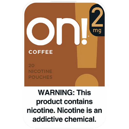 on! Coffee 2MG - Nicotine Pouches front of can