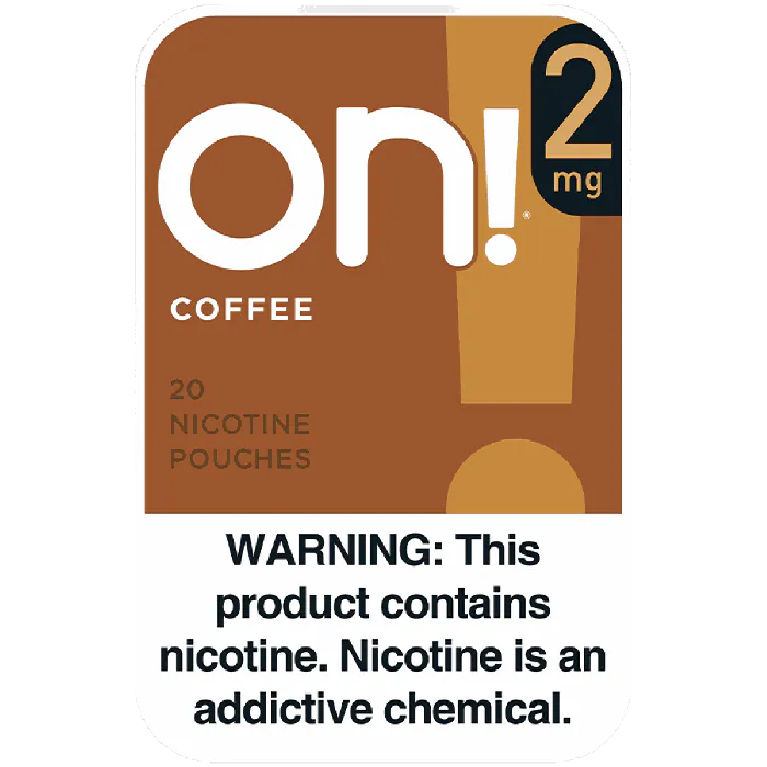 on! Coffee 2MG - Nicotine Pouches front of can