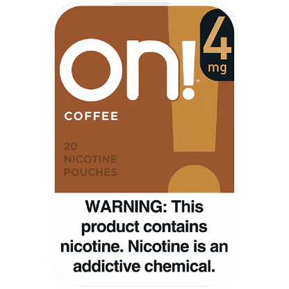on! Coffee 4MG - Nicotine Pouches front of can