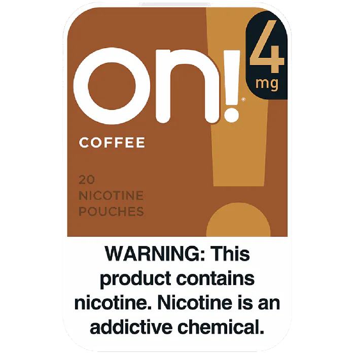 on! Coffee 4MG - Nicotine Pouches front of can