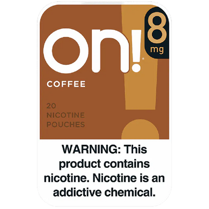 on! Coffee 8MG - Nicotine Pouches front of can
