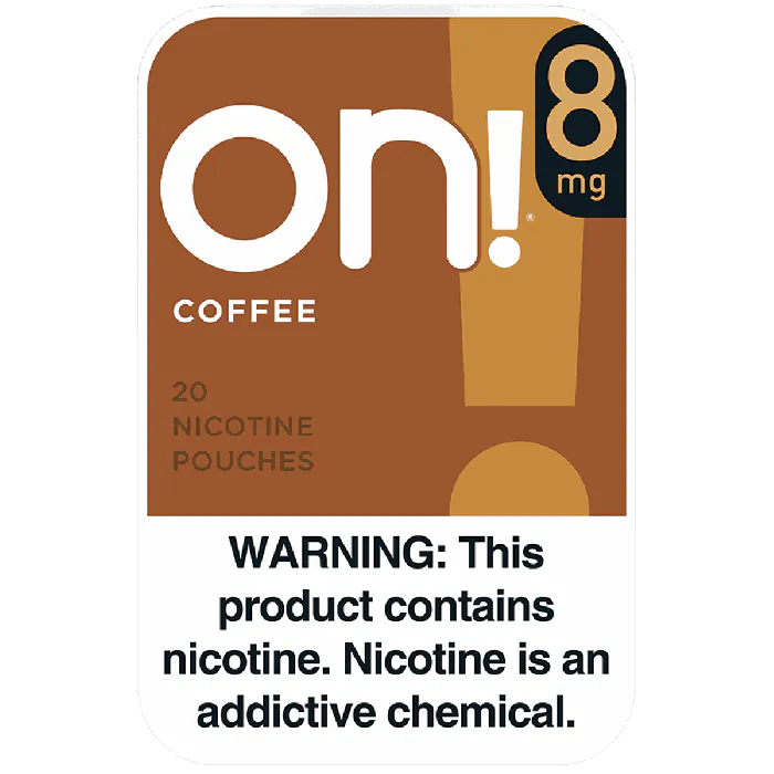 on! Coffee 8MG - Nicotine Pouches front of can