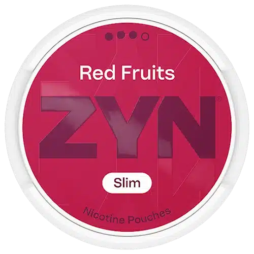 ZYN Red Fruit 9mg Slim nicotine pouch can