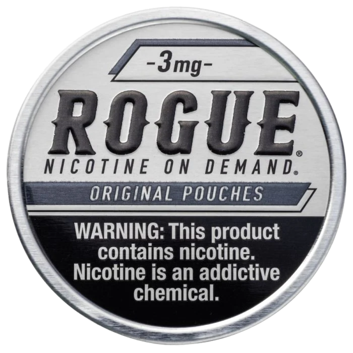 Rogue Original 3MG – Nicotine Pouches – 20 Count Can