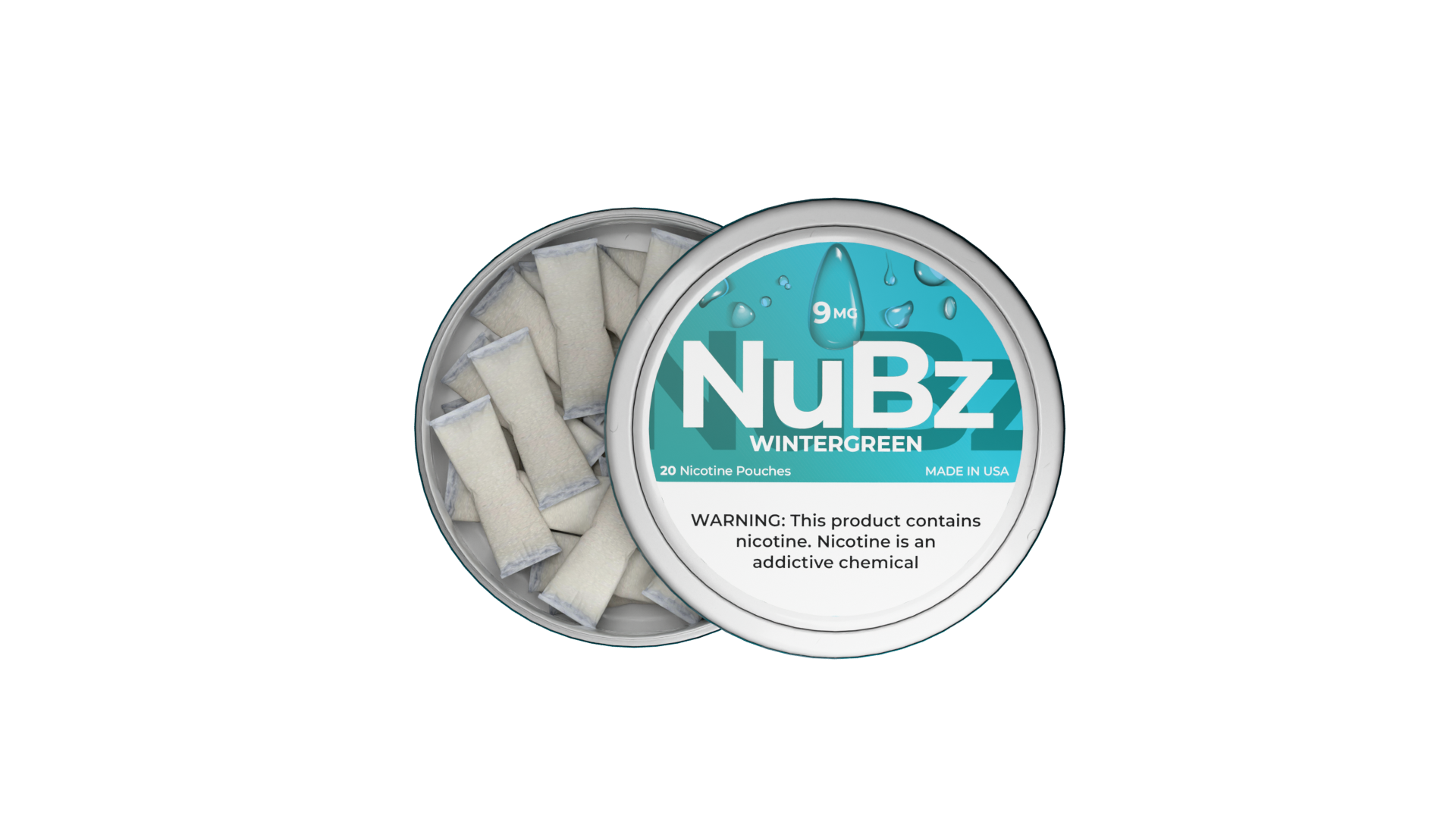 NuBz Wintergreen 9mg Nicotine Pouches
