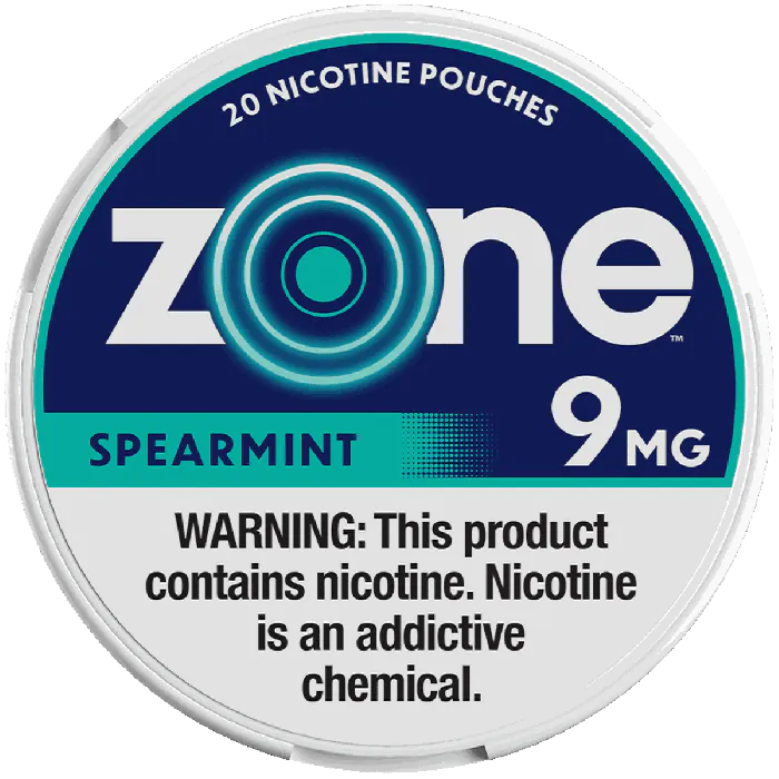 Zone Spearmint 9MG - Nicotine Pouches can