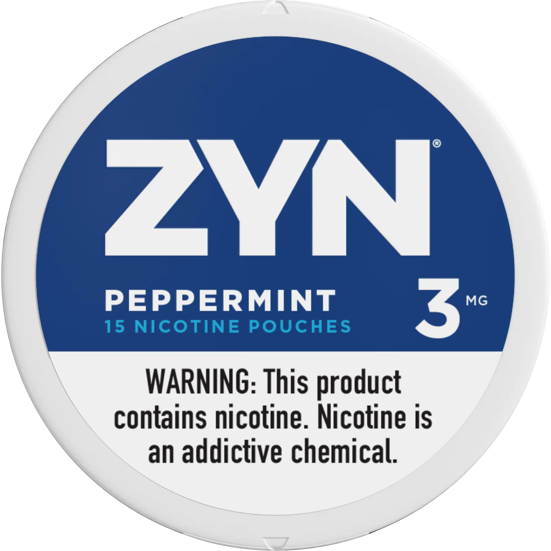ZYN nicotine pouches in Peppermint flavor, 3mg strength – buy online at Buy Pouches Online