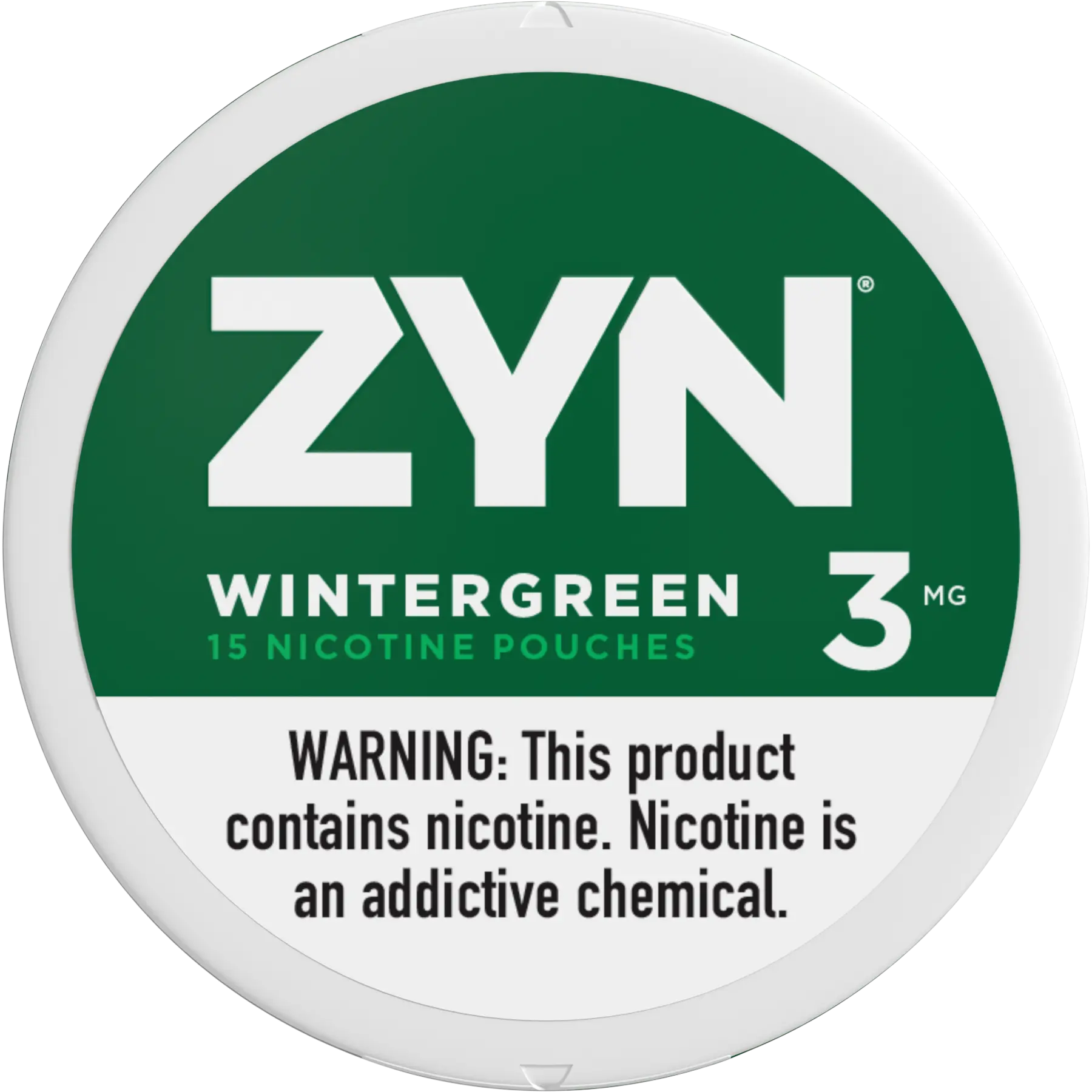 ZYN nicotine pouches in Wintergreen flavor, 3mg strength – buy online at Buy Pouches Online