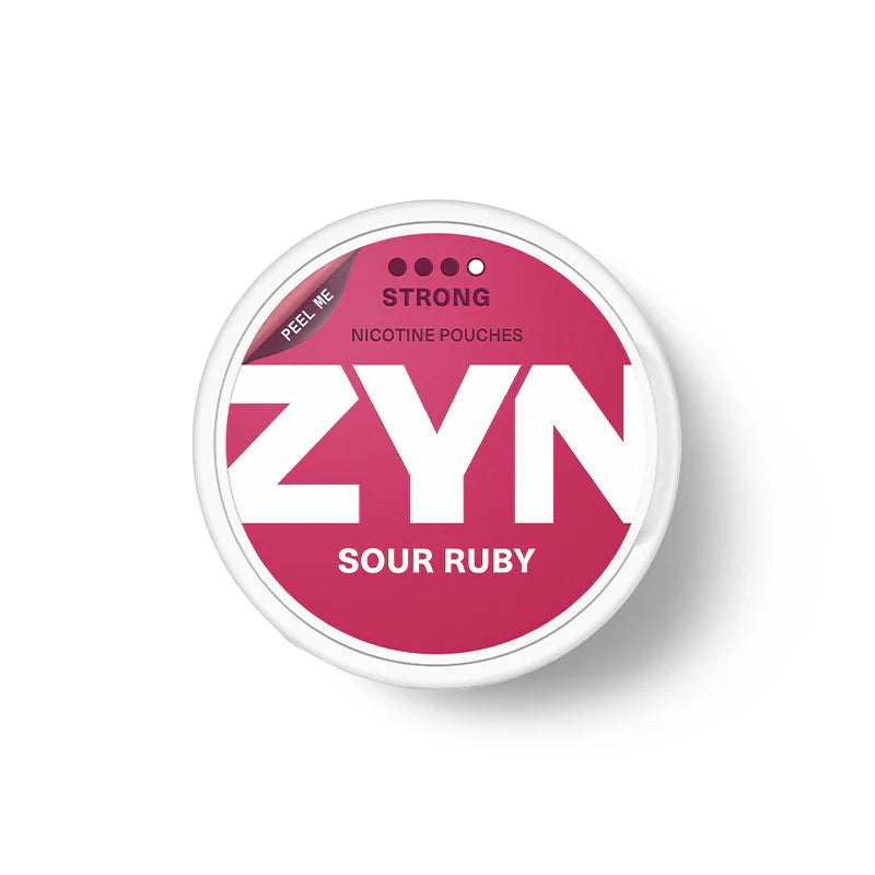 ZYN Sour Ruby 11MG – European ZYN – 20 Moist Slim Pouches